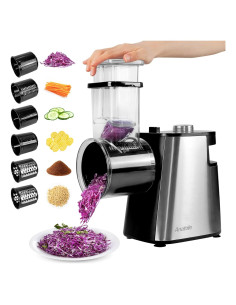 Rallador Eléctrico Anatole 6 en 1 Acero Inoxidable 250W