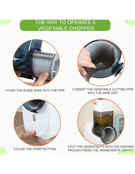 Cortador de Verduras Eléctrico VHV 1.47 kg Blanco