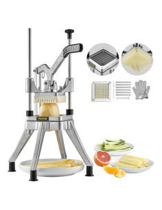 Picadora Comercial de Verduras VEVOR 1/4" Acero Inoxidable