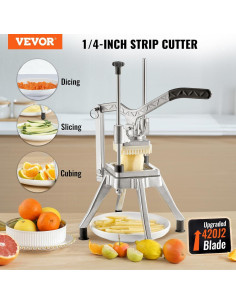 Picadora Comercial de Verduras VEVOR 1/4" Acero Inoxidable 2