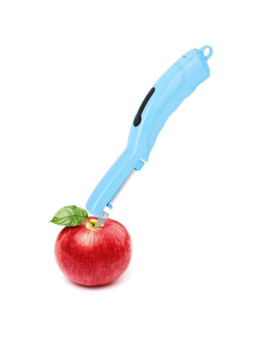 Pelador de Verduras Eléctrico Maxmartt Azul, Cuchilla Inoxidable