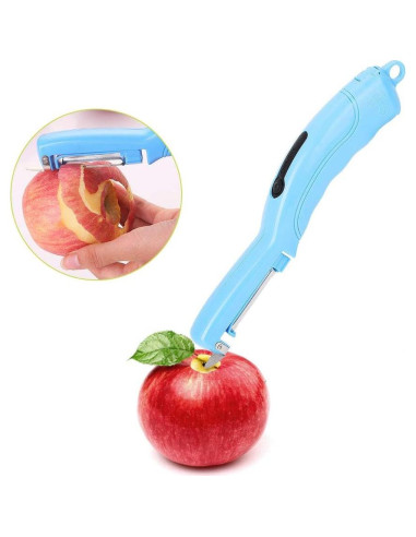 Pelador de Verduras Eléctrico Maxmartt Azul, Cuchilla Inoxidable