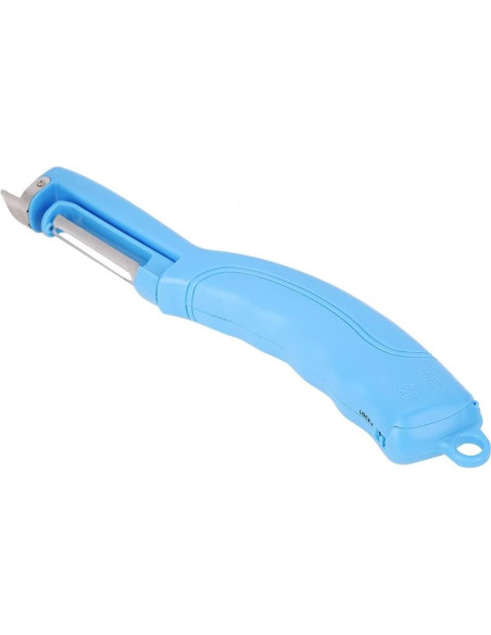 Pelador de Verduras Eléctrico Maxmartt Azul, Cuchilla Inoxidable