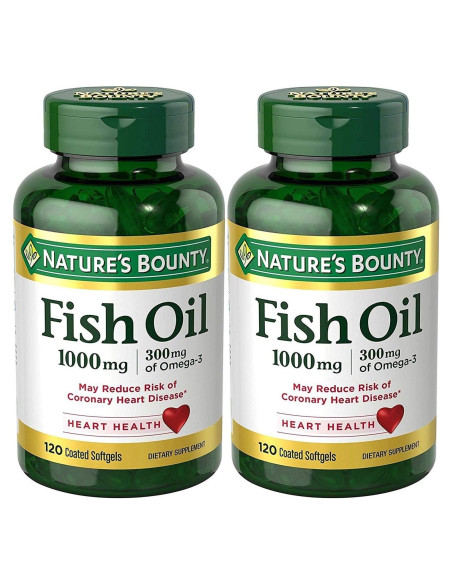 Aceite de Pescado Nature's Bounty Sin Olor 1000 Mg 240 Gelatinas