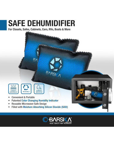 Deshumidificador Barska Azul - Absorbente de Humedad Portátil