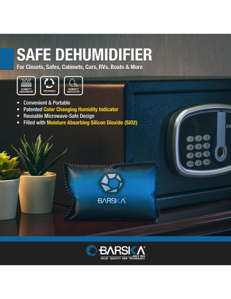 Deshumidificador Barska Azul - Absorbente de Humedad Portátil Deshumidificador Barska Azul - Absorbente de Humedad Portátil
