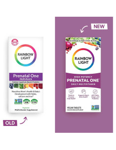 Multivitamina Prenatal Rainbow Light 30 Cápsulas Veganas 2