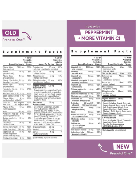 Multivitamina Prenatal Rainbow Light 30 Cápsulas Veganas