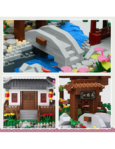 Juego de Construcción Estanque Flor Durazno CAMPIR 3320 Piezas