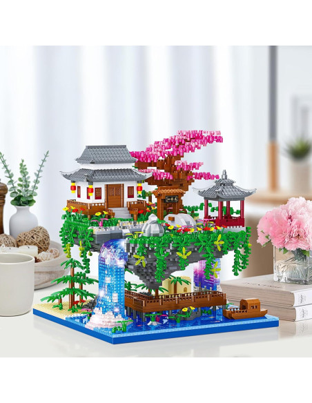 Juego de Construcción Estanque Flor Durazno CAMPIR 3320 Piezas