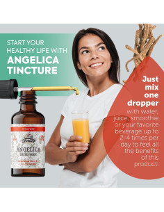 Tintura de Angélica Orgánica Florida Herbs 60 ml Suplemento Herbal 2