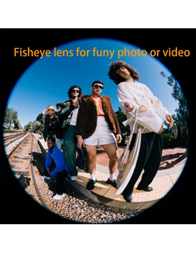 Kit de Lentes de Cámara Peanutech para iPhone y Samsung - Gran Angular 0.45x y Macro 12.5x