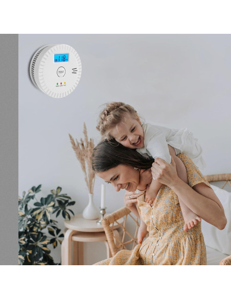 Detector de Humo y Monóxido de Carbono OLUNCLE 2 en 1