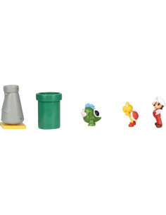 Juego de figuras Super Mario Jakks Pacific 2.5" diorama 2