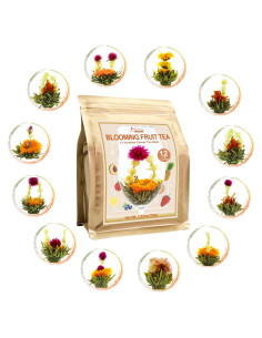 Té Floreciente FullChea - 12 Variedades de Fruta Premium