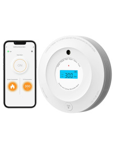 Detector de Humo y Monóxido AEGISLINK SC-WF240 Wi-Fi LCD