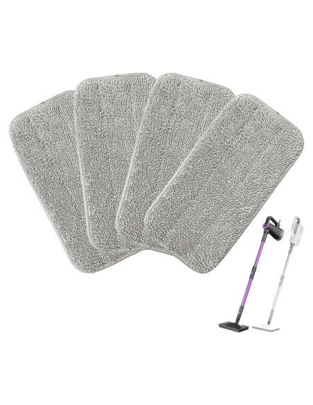 4 Almohadillas de Vapor Reutilizables OuhDvgny para Limpiador SLSM-001