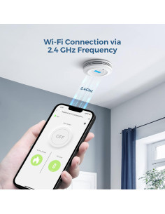 Detector de Humo y Monóxido AEGISLINK SC-WF240 Wi-Fi LCD 2