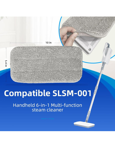 4 Almohadillas de Vapor Reutilizables OuhDvgny para Limpiador SLSM-001