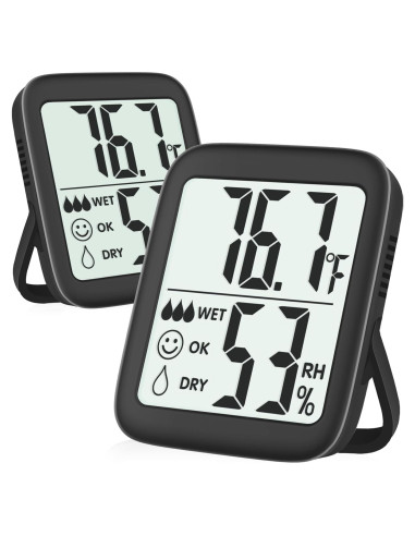 Higrómetro Termómetro Digital Antonki 2 Pack - Precisión Alta