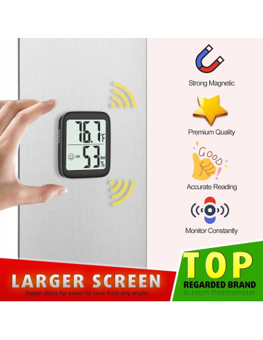 Higrómetro Termómetro Digital Antonki 2 Pack - Precisión Alta