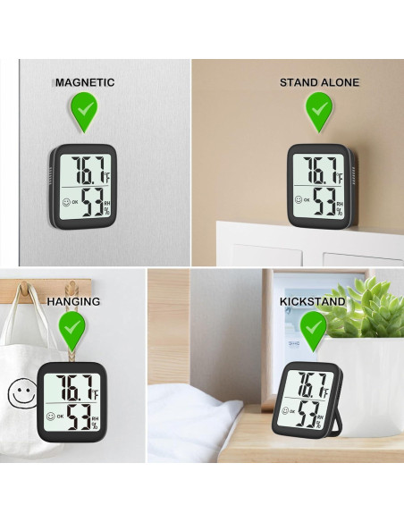 Higrómetro Termómetro Digital Antonki 2 Pack - Precisión Alta