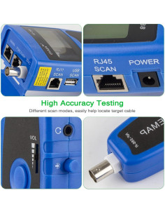 Probador de Cable NOYAFA CableTester 101 para Ethernet y Coaxial 2