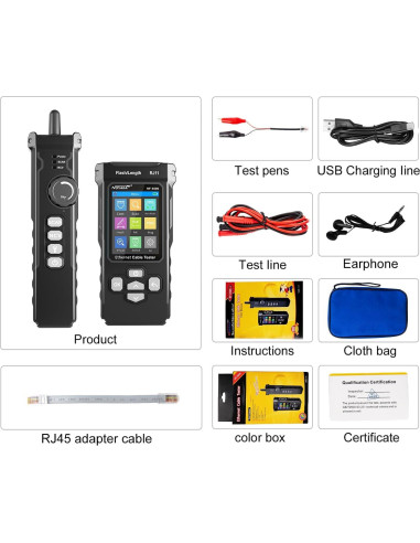 Probador de Cable de Red ZHOUCE NF-8506 TDR Multifuncional