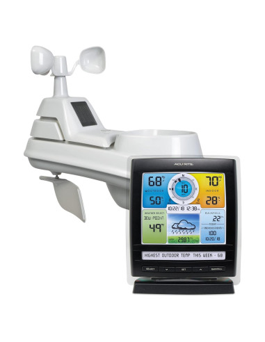 Estación Meteorológica Inalámbrica AcuRite Iris con Pluviómetro y Anemómetro