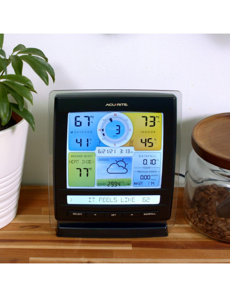 Estación Meteorológica Inalámbrica AcuRite Iris con Pluviómetro y Anemómetro