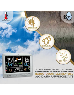 Estación Meteorológica Inalámbrica U UNNI UN0512 Gris 2