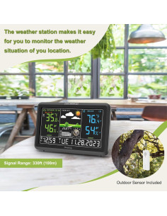 Estación Meteorológica DreamSky Inalámbrica con Reloj Atómico 2
