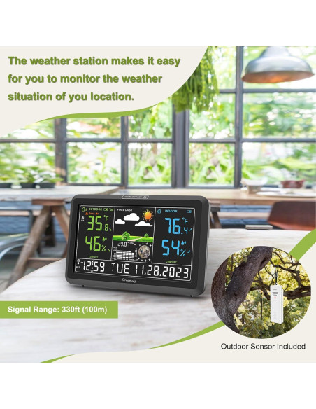 Estación Meteorológica DreamSky Inalámbrica con Reloj Atómico