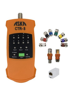 Localizador de Cable Coaxial ASKA COM CTR-8 8 Vías 914.4m