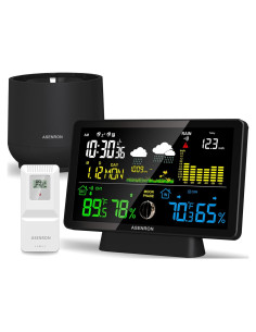 Estación Meteorológica Asenron con Pluviómetro Digital 5065-3S