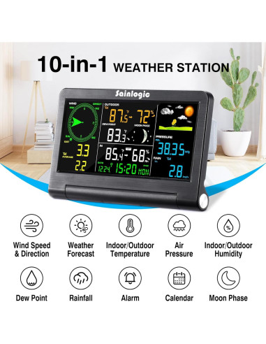 Estación Meteorológica Sainlogic WS-089 Inalámbrica Interior Exterior