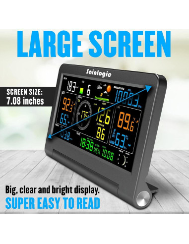 Estación Meteorológica Sainlogic WS-089 Inalámbrica Interior Exterior