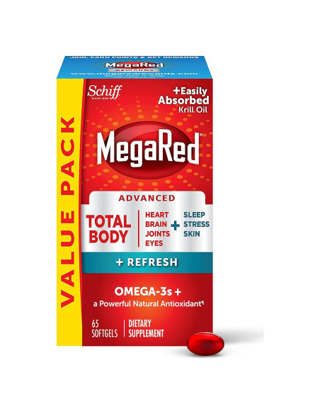 MegaRed Omega-3 Cuerpo Total + Refrescar 500mg 65 Cápsulas