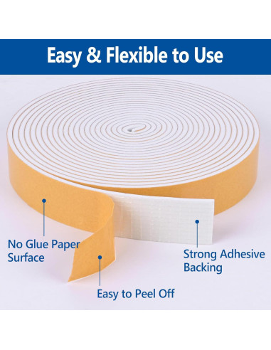 Cinta de Espuma Autoadhesiva Kikerike 1cm x 0.33cm x 10.06m