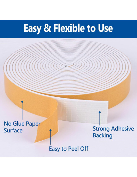 Cinta de Espuma Autoadhesiva Kikerike 1cm x 0.33cm x 10.06m