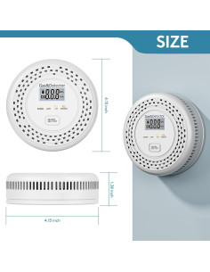 Detector de Humo y Monóxido de Carbono Soewolit SOIT108 2 en 1 2