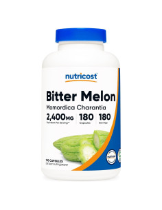 Melón Amargo Nutricost 600mg - 180 Cápsulas Sin Gluten