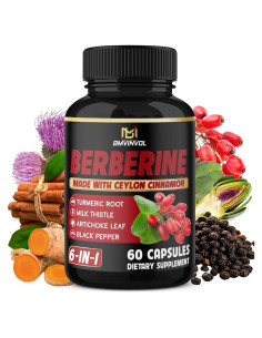 Suplemento de Berberina con Canela de Ceilán 60 Cápsulas