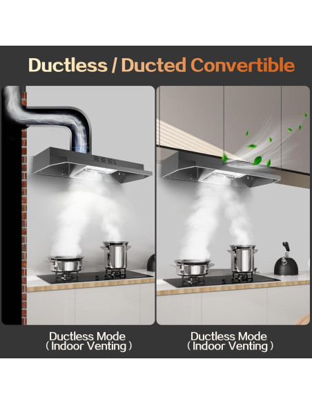 Campana de Cocina Bajo Gabinete Zomagas 24" Negra 280 CFM