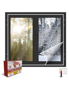 Kit de Aislamiento de Ventanas XFasten 213x279 cm Transparente