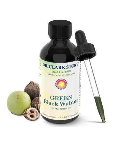 Tintura de Cáscara de Nuez Negra Verde Dr. Clark 118.3 ml