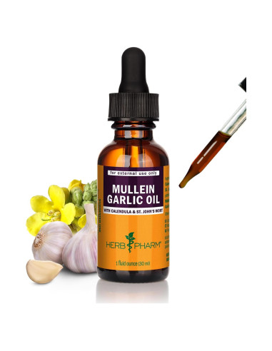 Aceite Herbal de Mullein y Ajo Herb Pharm 28.35g Orgánico