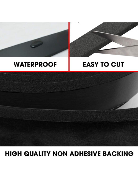 Rollo de tira de espuma neopreno Dualplex 7.62cm x 3.05m x 0.64cm