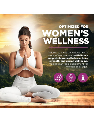 Vitaminas Built By Nature para Mujeres - Multivitamínico 60 Softgels