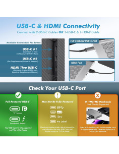 Monitor Portátil Asani S2 14" Full HD 1080P USB-C HDMI 2